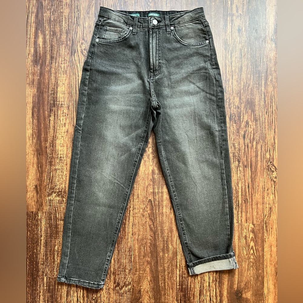 NWOT Washed Black Mom Jeans High Rise Wild Fable